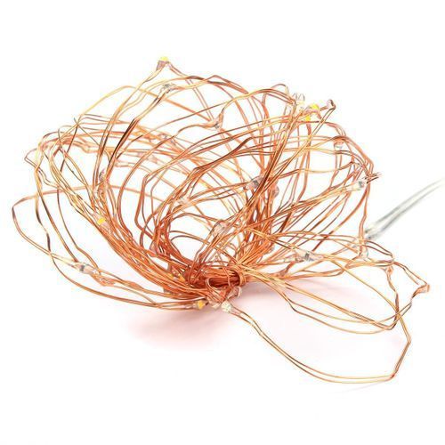 50LED Battery Powered Copper Wire LED String Xmas Fairy Light Remote Control RGB