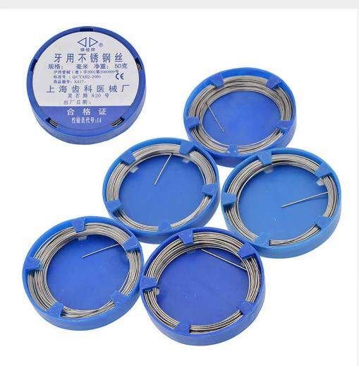 Dental Steel Wire Teeth With Orthodontic Stainless Steel Wire Orthodontic Material Model Complete 0.5-1.2mm 0.8mm