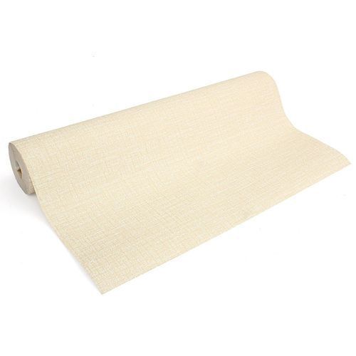 10M Modern Minimalist Solid Plain Non-woven Wallpaper Flocking Particles Bedroom#Beige