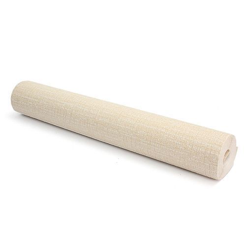 10M Modern Minimalist Solid Plain Non-woven Wallpaper Flocking Particles Bedroom#Beige