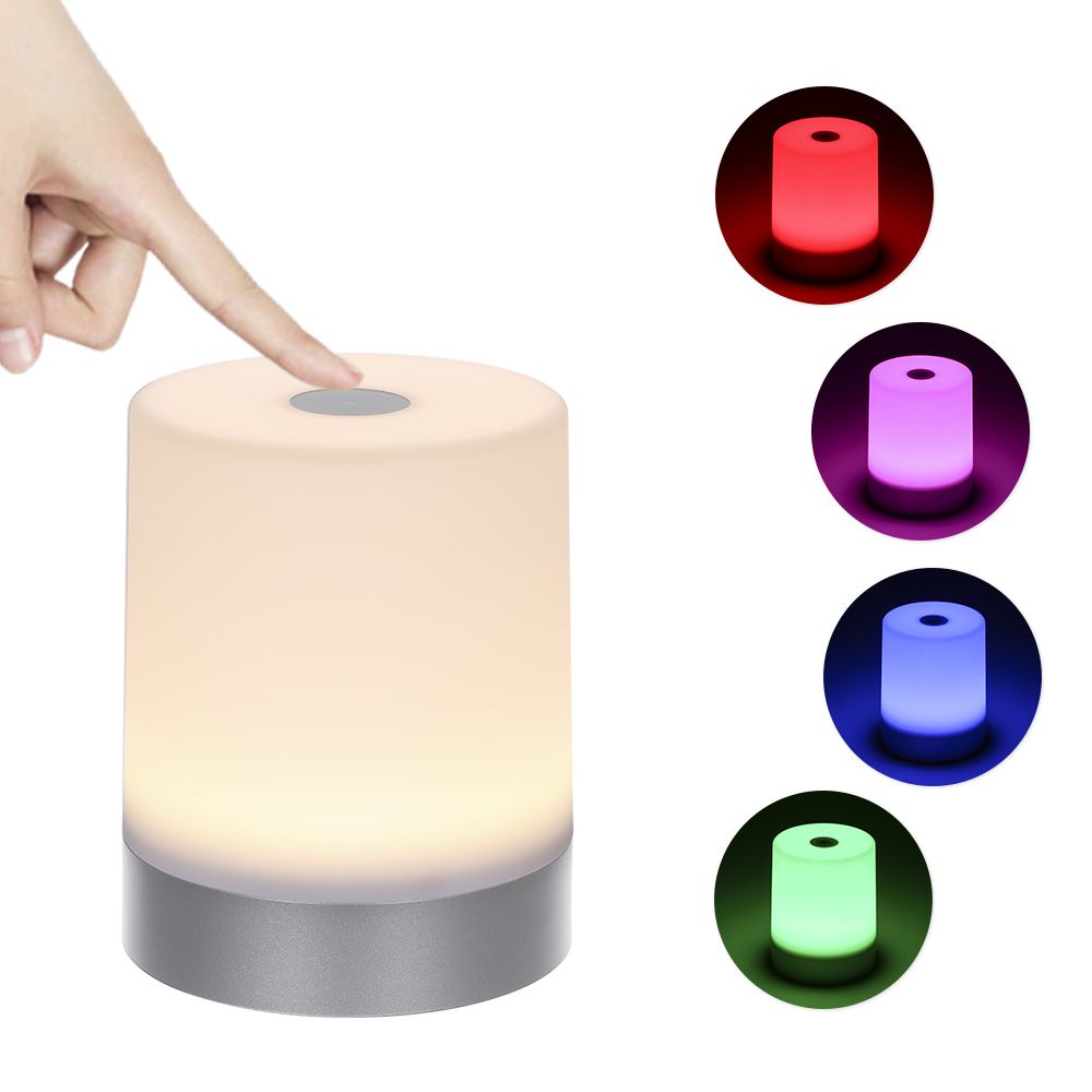 Portable Night Light USB Rechargeable Dimmable Warm White &