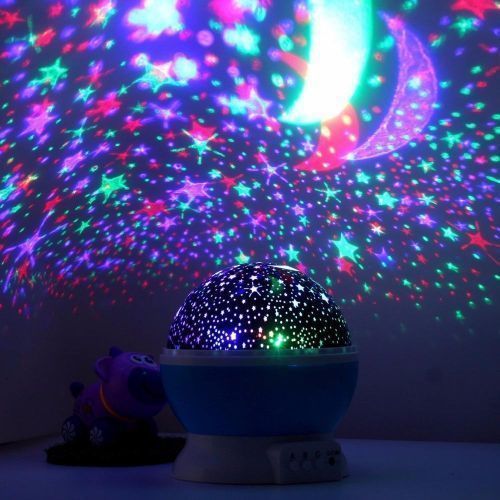 Night Lights  Rotating Spinning Night Light Projector Sky  Moon Master USB Lamp LED Projection Kids