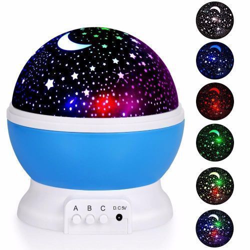 Night Lights  Rotating Spinning Night Light Projector Sky  Moon Master USB Lamp LED Projection Kids