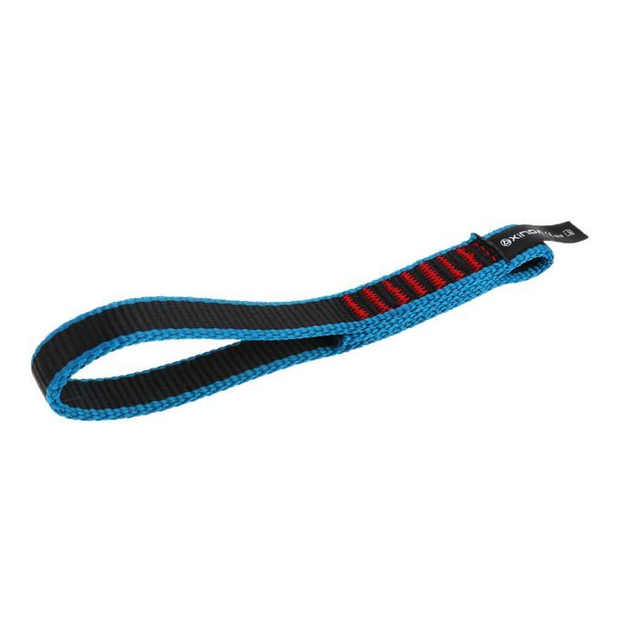 22KN Climb Quick Draw Sling Carabiner  Webbing 17cm Blue