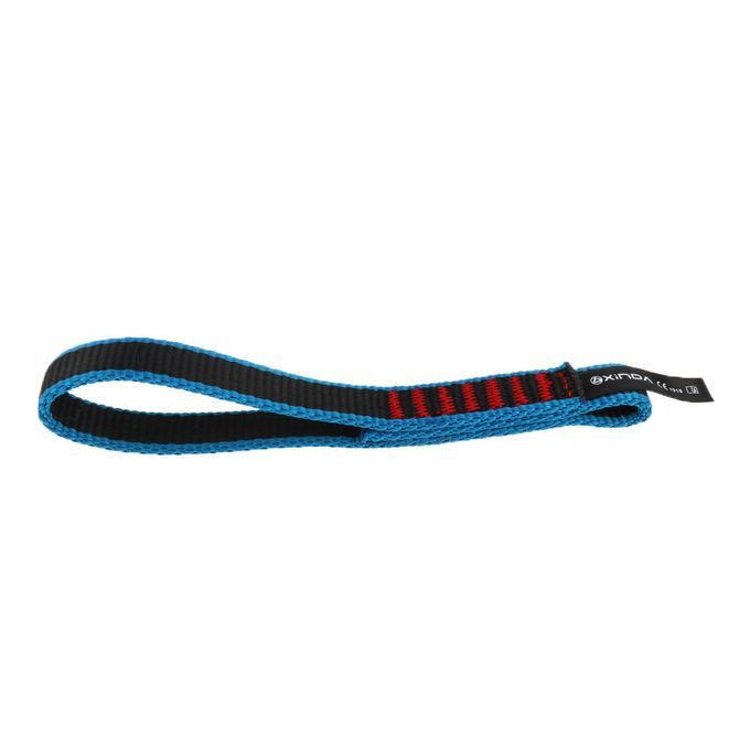 22KN Climb Quick Draw Sling Carabiner  Webbing 17cm Blue