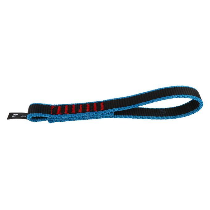22KN Climb Quick Draw Sling Carabiner  Webbing 17cm Blue