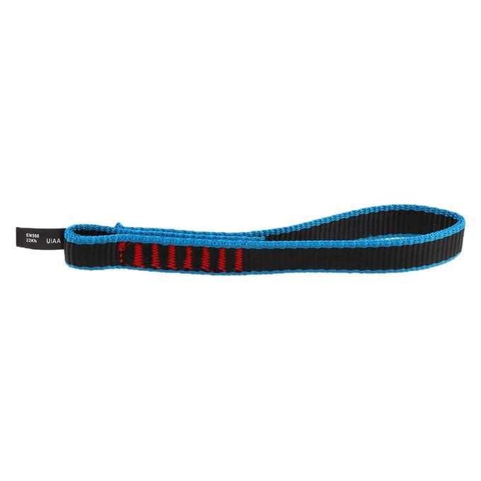 22KN Climb Quick Draw Sling Carabiner  Webbing 17cm Blue