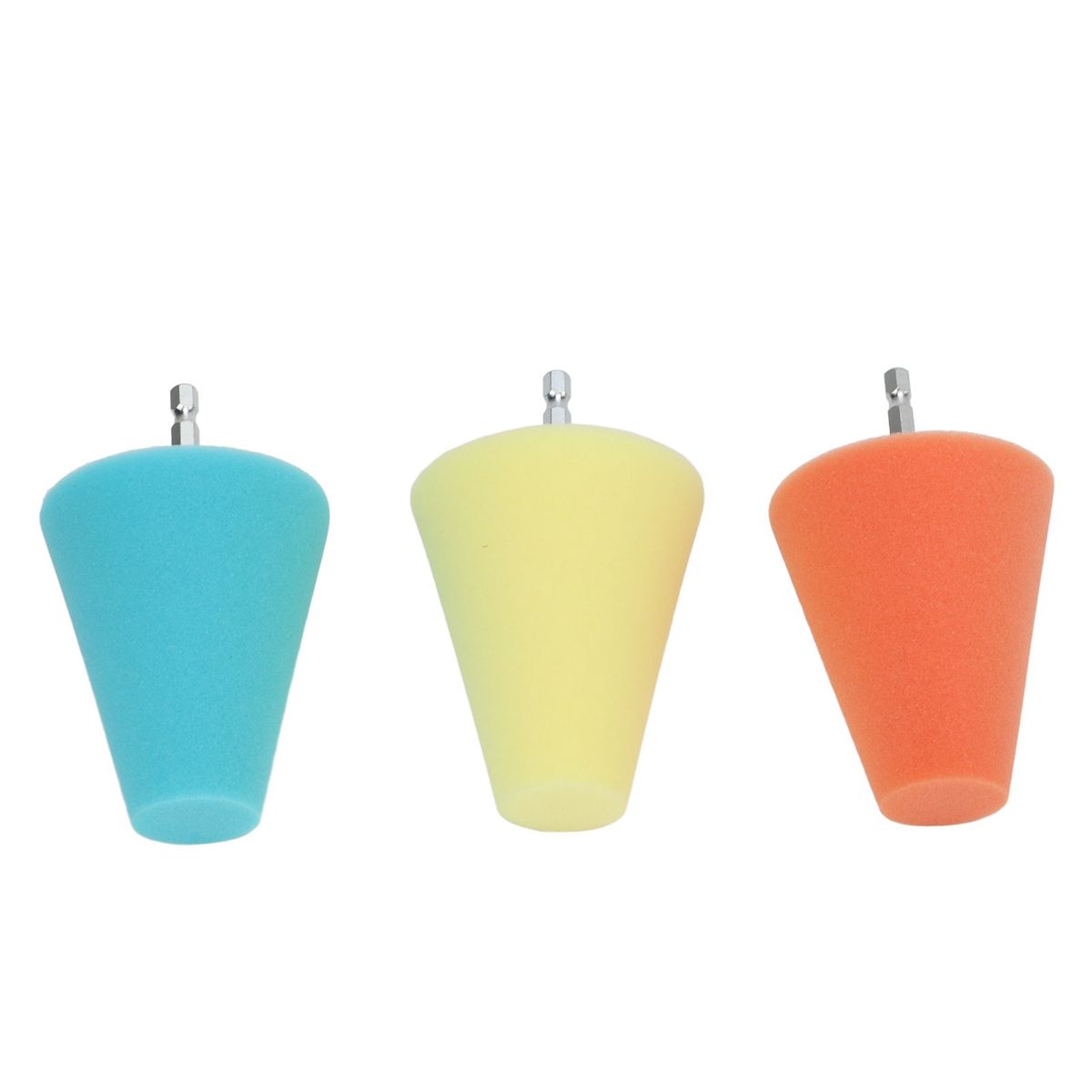 3PCS Hub Conical Polishing Sponge Buffing Foam Pad Wheel