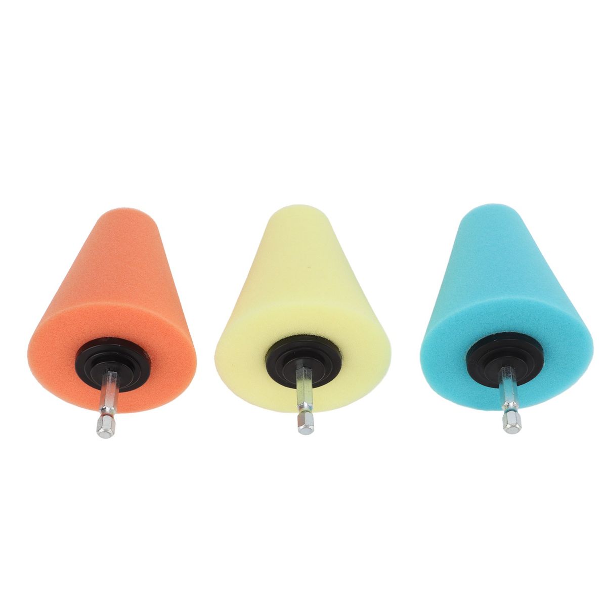 3PCS Hub Conical Polishing Sponge Buffing Foam Pad Wheel