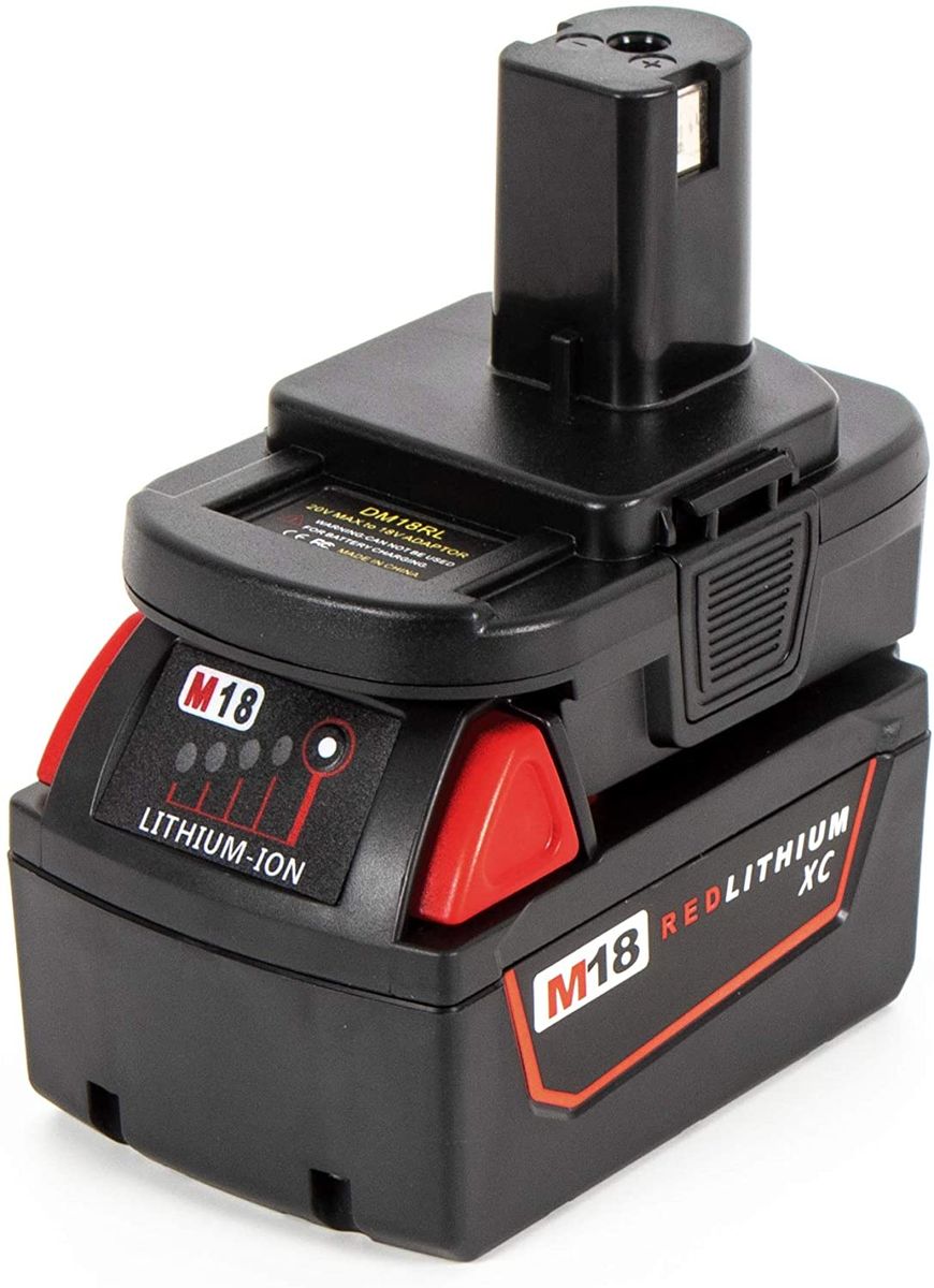 DM18RL Battery Converter Adapter USB DM20ROB For RYOBI Convert DEWALT 20V Milwaukee M18 To 18V Battery Adapter