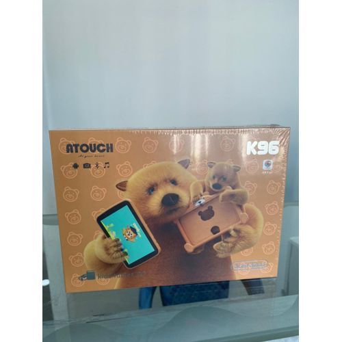 Kids Learning Tablets Atouch K96 3GB+32GB Android Kids Learning Educational Tablet,  Zoom Enable, Blue Pouch