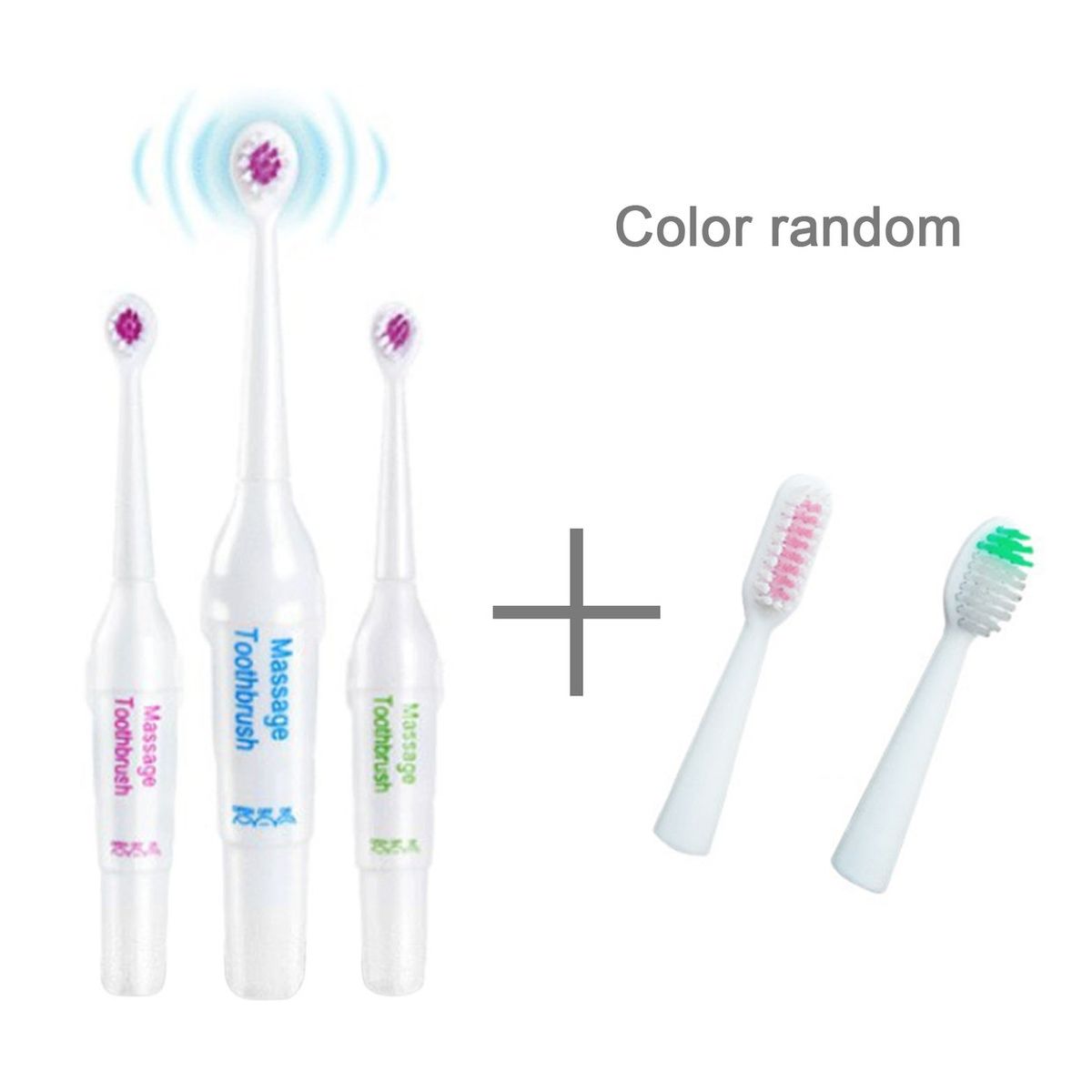 3PCS/SET Electric Toothbrush Dental Oral Hygiene Teeth Brush