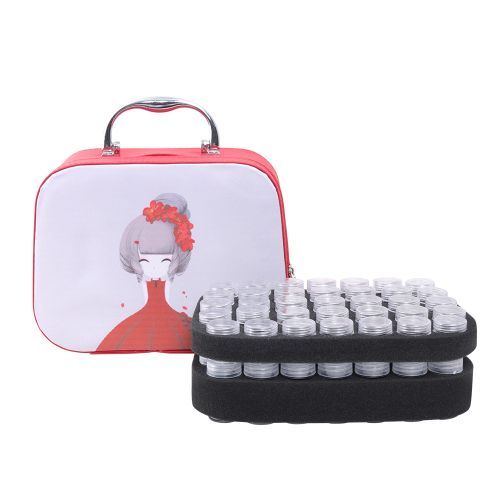 70 Slots Diamond Storage Box With Bottles Cartoon Princess