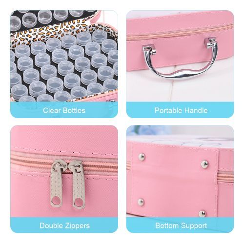 70 Slots Diamond Storage Box With Bottles Cartoon Princess