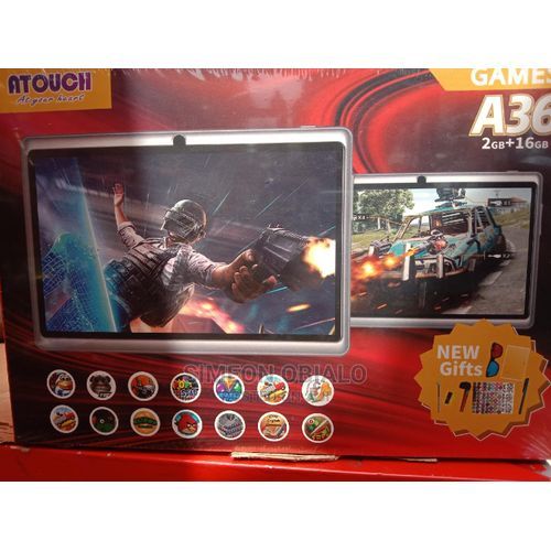 A36 KIDS LEARNING TABLET 7 INCH, ANDROID 8.1 WI-FI, QUAD CORE, DUAL CAMERA (Red Pouch )