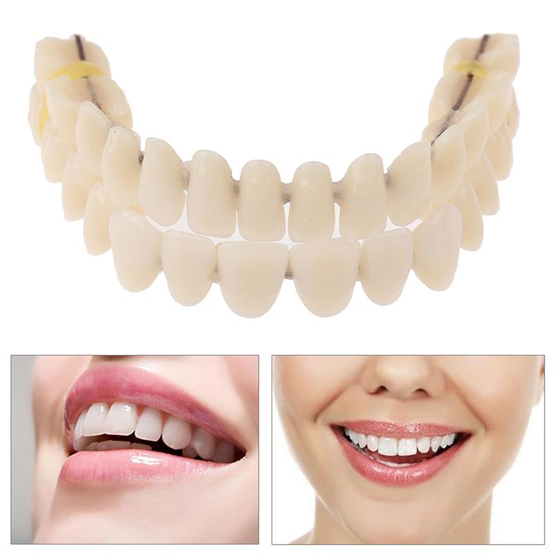 Resin Teeth Denture Upper Lower A2 28pcs / Set Artificial