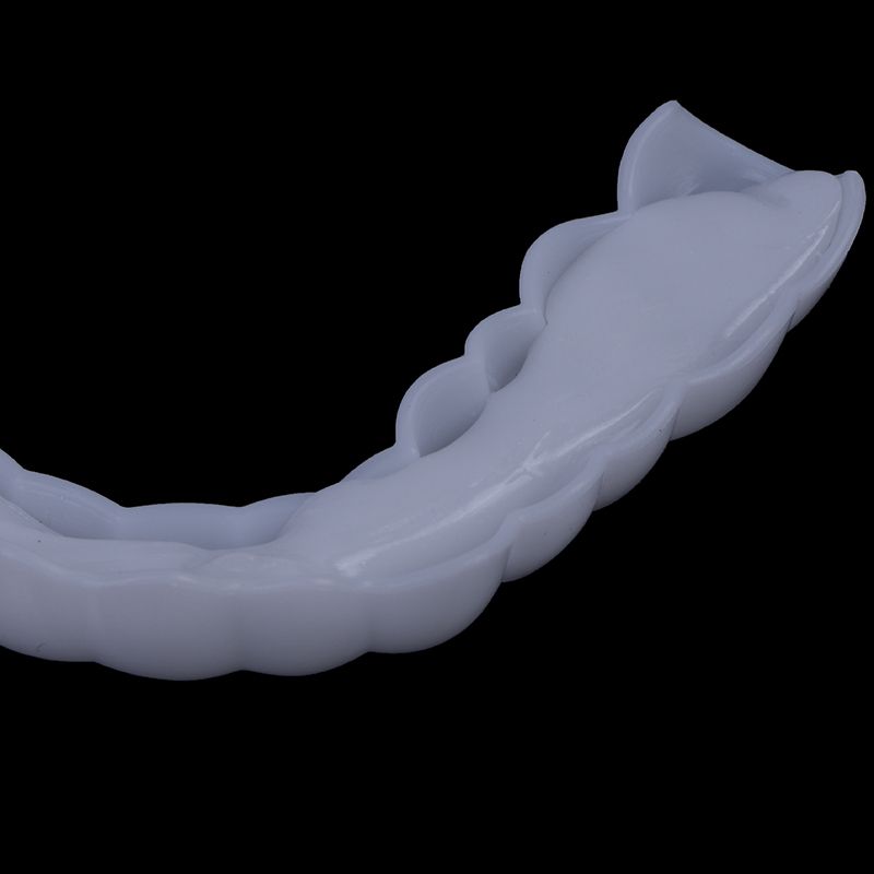 Denture Teeth Whitening Fake Tooth Cover Comfort Fit Snap
