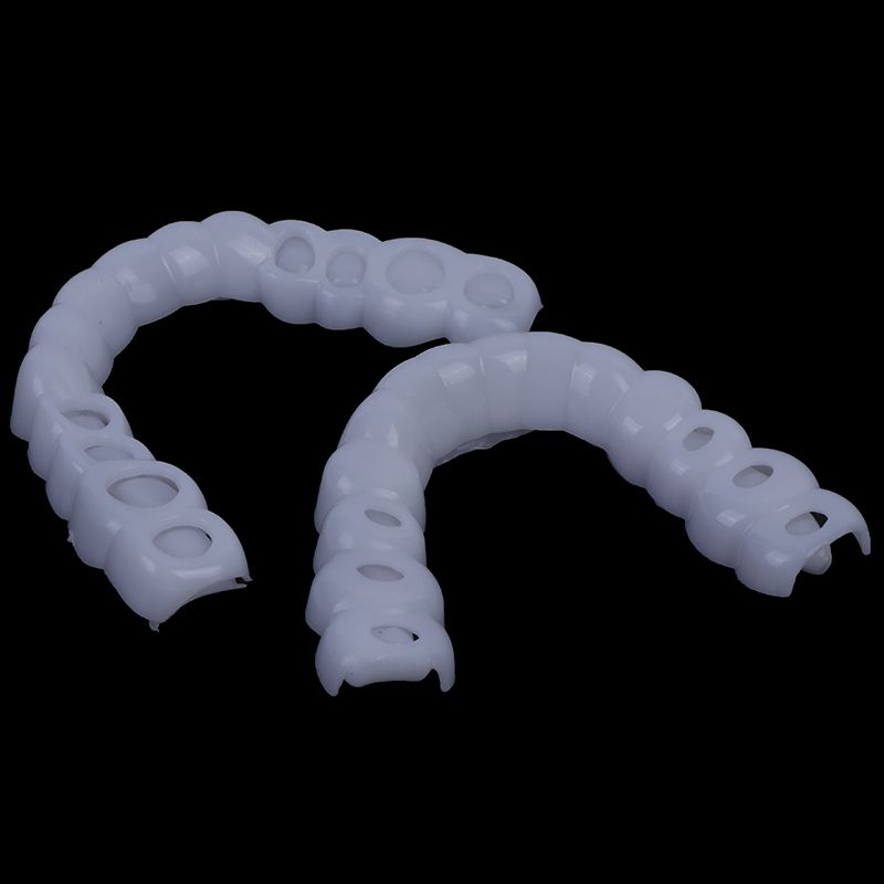 Denture Teeth Whitening Fake Tooth Cover Comfort Fit Snap