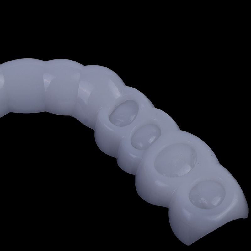 Denture Teeth Whitening Fake Tooth Cover Comfort Fit Snap