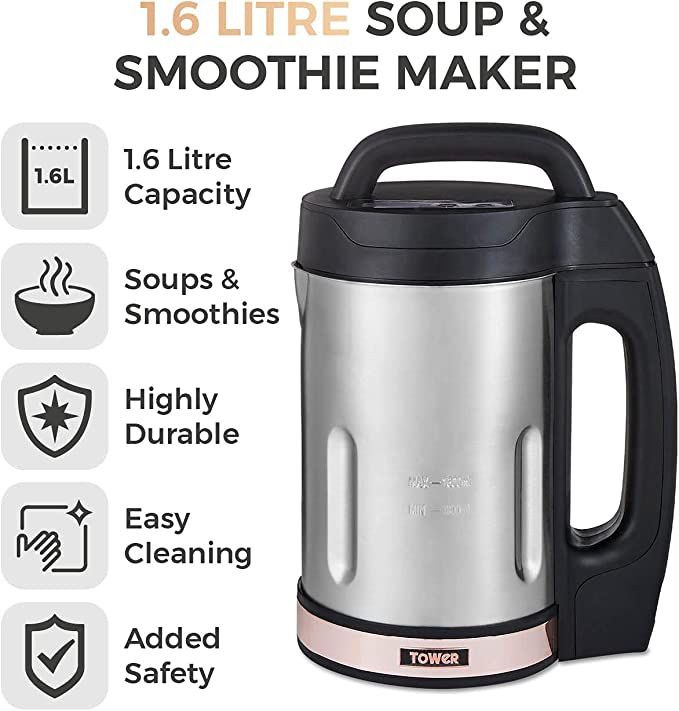 Rose Gold Smoothie, Soup Maker, Blender