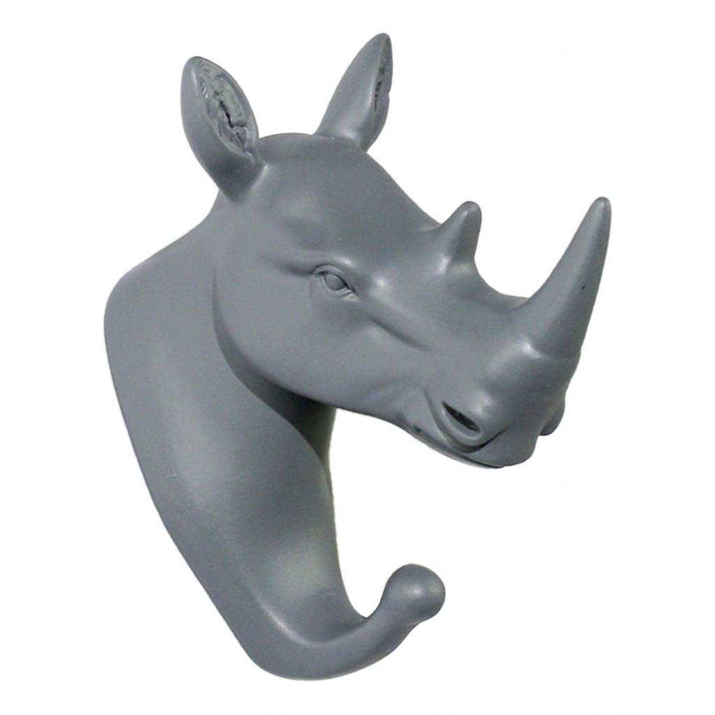 Nordic Style Resin Wall Hook Coat Hanger Towel Rack Gray Rhinoceros