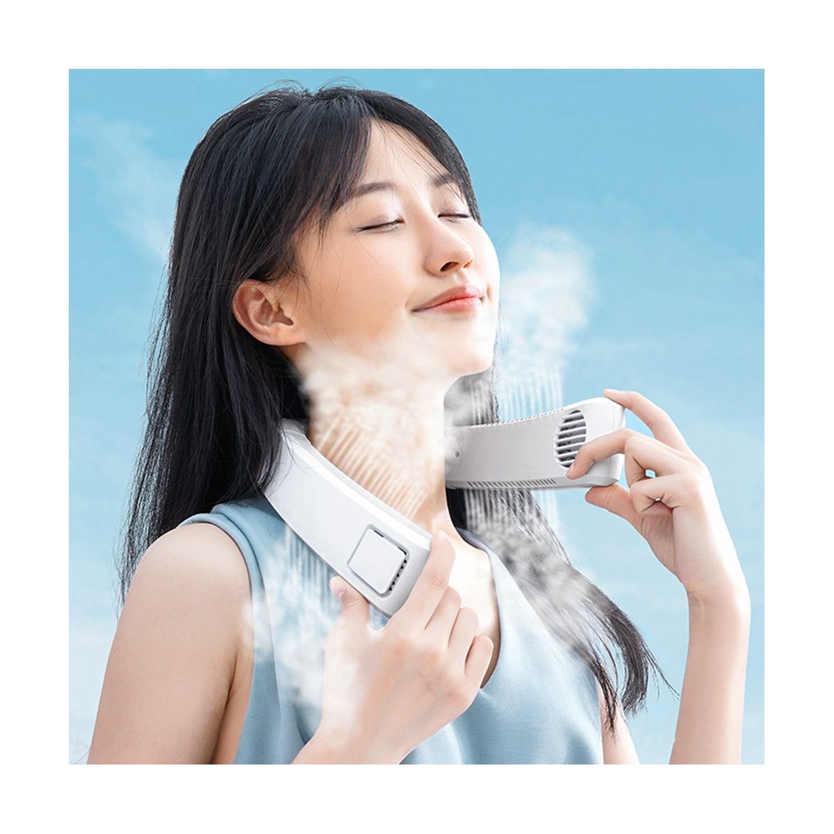 Portable Neck Fan USB Rechargeable less Fan 4000MAh