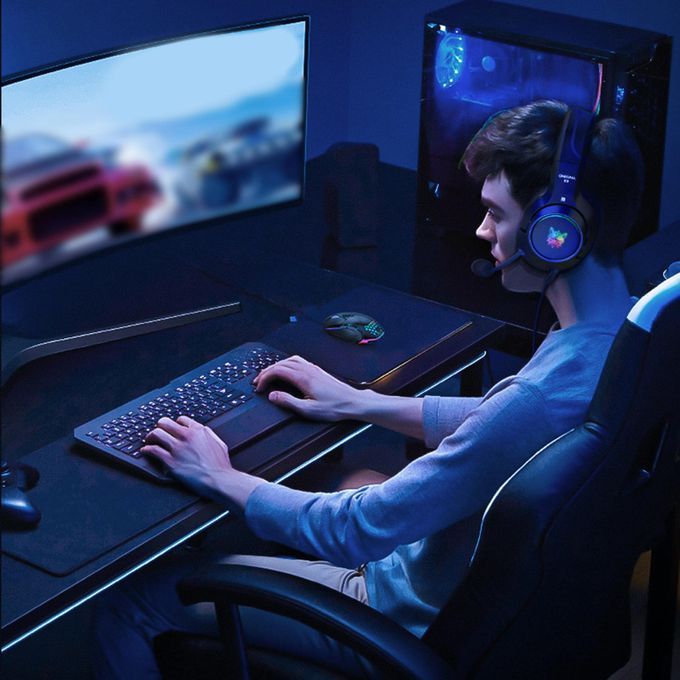 RGB Gaming Headset Gaming Headphone With Microphone For PS4 For IPad
