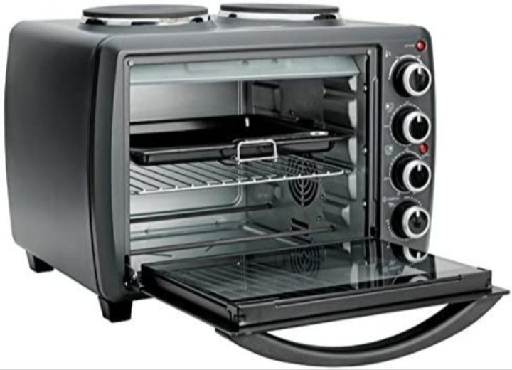 2500W Conventional Mini Oven With 2 Hot Plates 28L