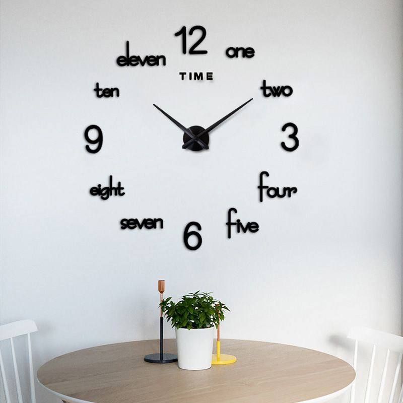 3D Diy Wall Clock
