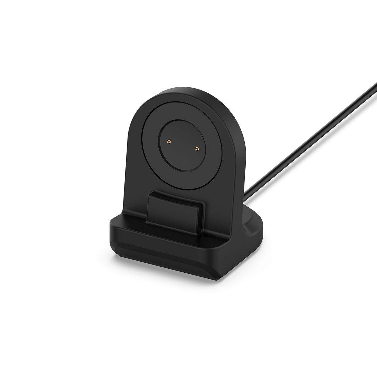 For Huawei Honor Watch GS Pro Watch Charging Stand Base Cradle Silicone Holder, Without Cable(Black)