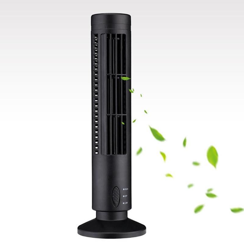 New USB Tower Fan less Fan Tower Electric Fan Mini Vertical Air Conditioner less Standing Fan White
