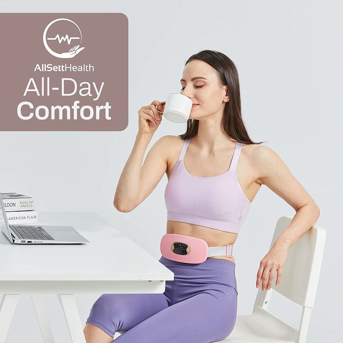 Menstrual Period Pain Relief Device Heating Portable Heating Pad Self Massage Period Cramp Massager Colic Belt Massager