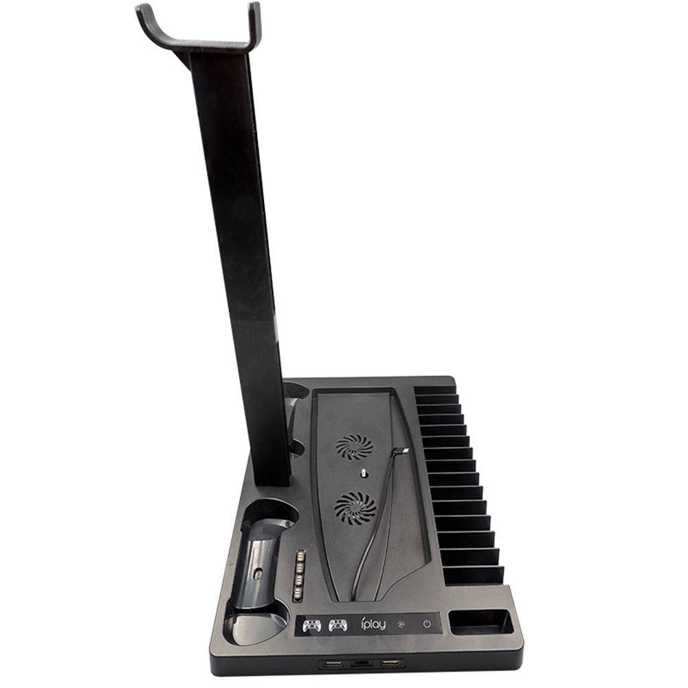 for PS5 Console Vertical Cooling Stand Charging Dock Games
