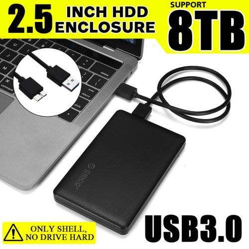 External 2.5'' Portable 8 TB Mobile Hard Drive Disk St Black
