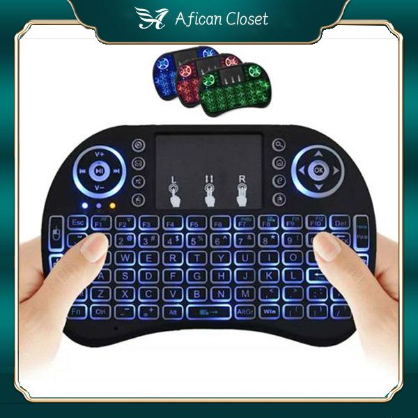 2023 The Latest Wireless Keyboard AirMouse 7-color RGB 2.4GHz With Touchpad