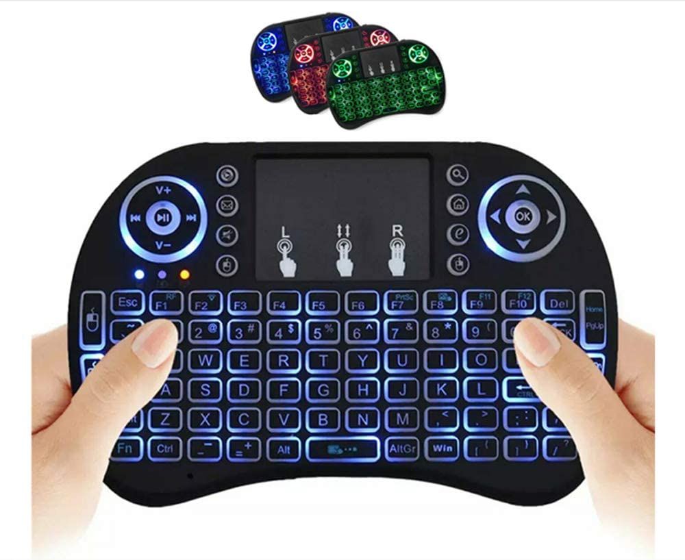 2023 The Latest Wireless Keyboard AirMouse 7-color RGB 2.4GHz With Touchpad