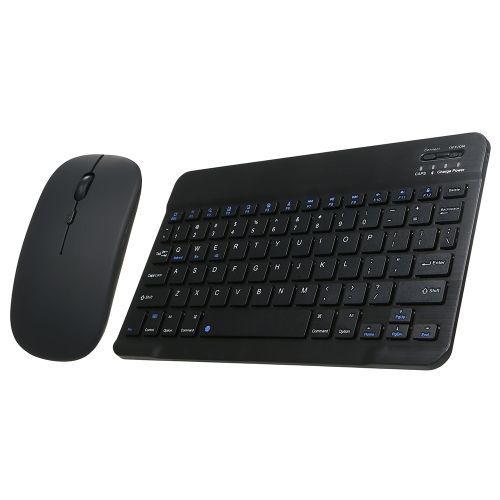 10inch BT Rechargeable Mini Keyboard Mouse Combo 78 Keys