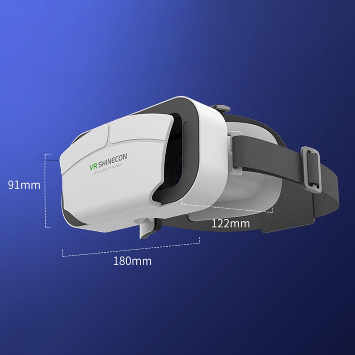 Virtual Reality Glasses Relieve Eye Fatigue 3D VR Glasses Headset White