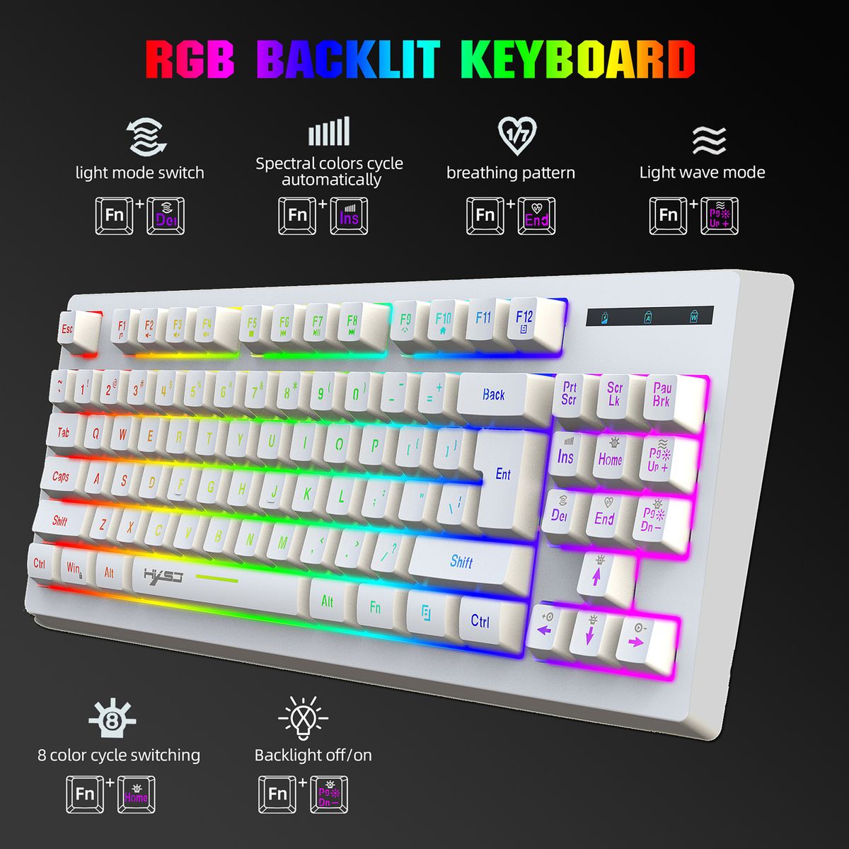 L100 Wireless Gaming Keyboard With RGB Backlight