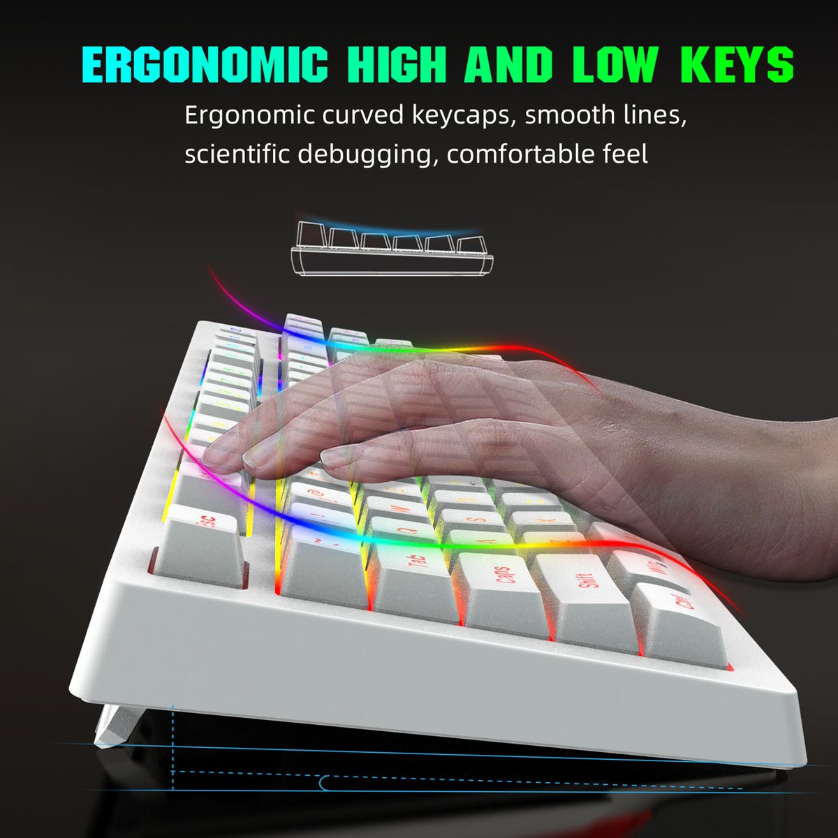 L100 Wireless Gaming Keyboard With RGB Backlight
