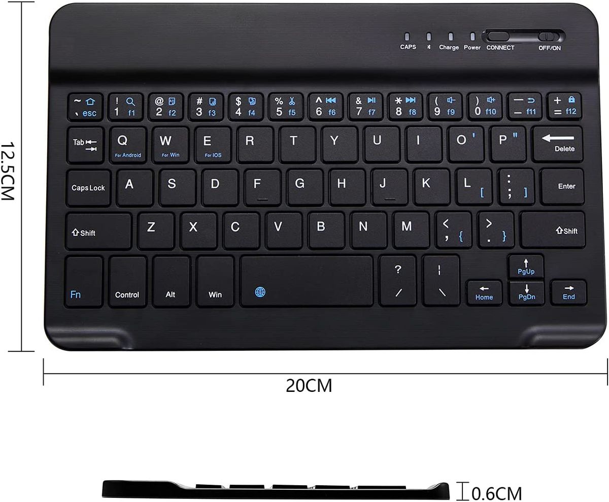 7 Inch Bluetooth Keyboard Rechargeable Keyboard For IPad