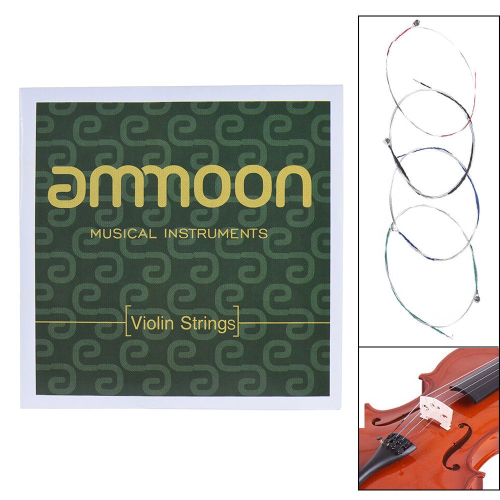 Ammoon Full Set High Quality Violin Strings Size 4/4 & 3/4