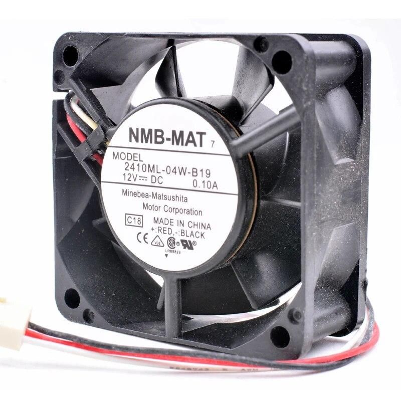 Brand new original 2410ML-04W-B19 6cm 6025 60x60x25mm DC12V 0.10A Computer chassis power supply cooling fan