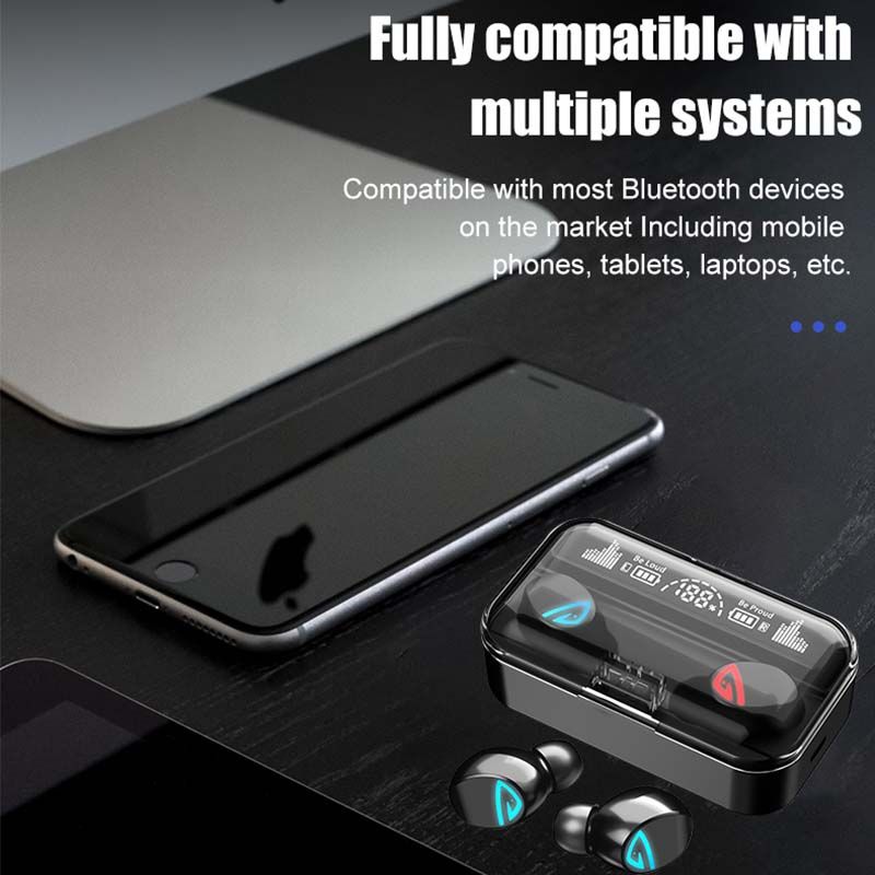 Wireless Bluetooth Earphone Headset Stereo Long Life Earbud