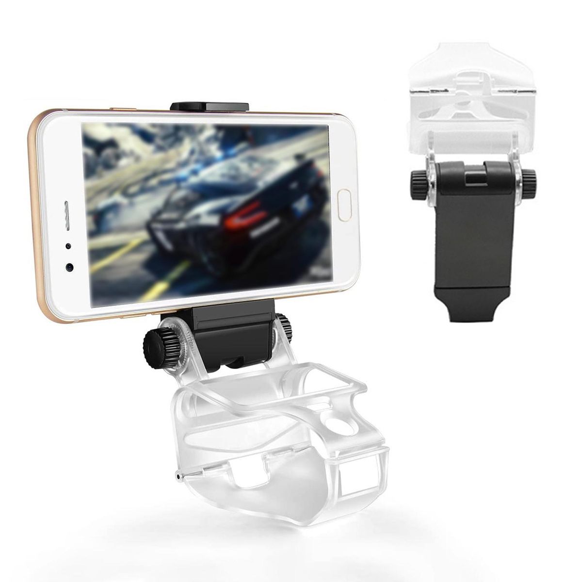 Wireless Bracket Game Handle Cell Phone Clamp Mount Bracket Black