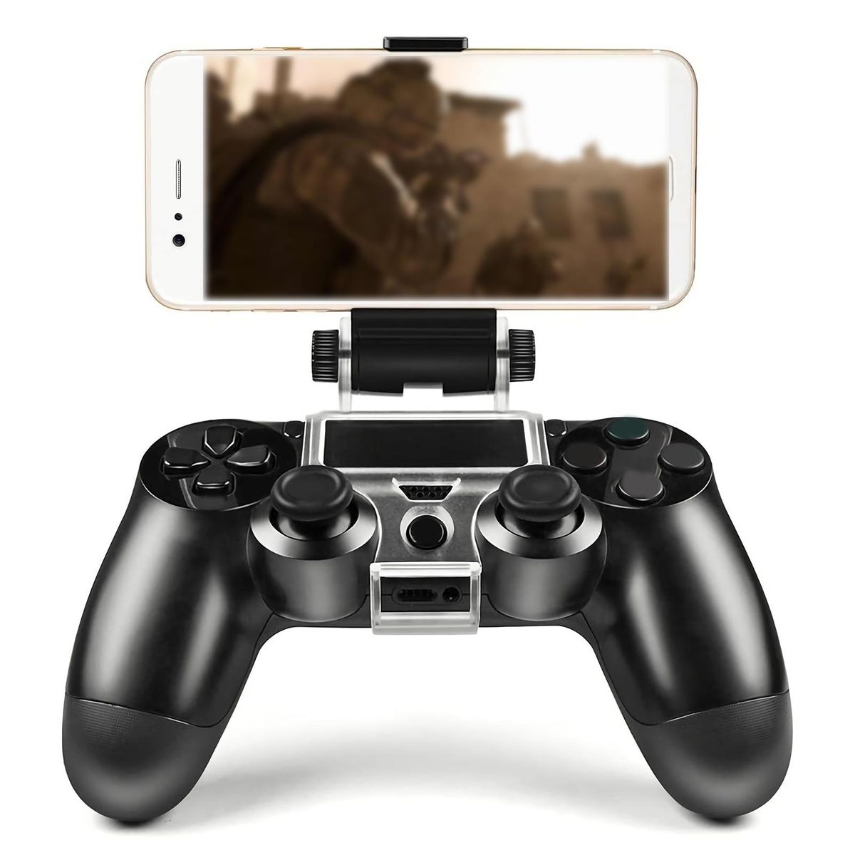 Wireless Bracket Game Handle Cell Phone Clamp Mount Bracket Black