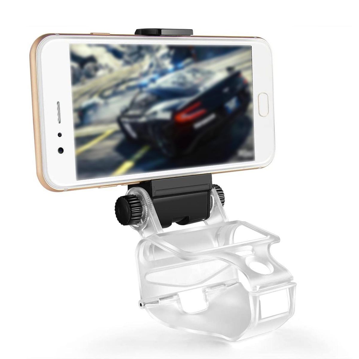 Wireless Bracket Game Handle Cell Phone Clamp Mount Bracket Black