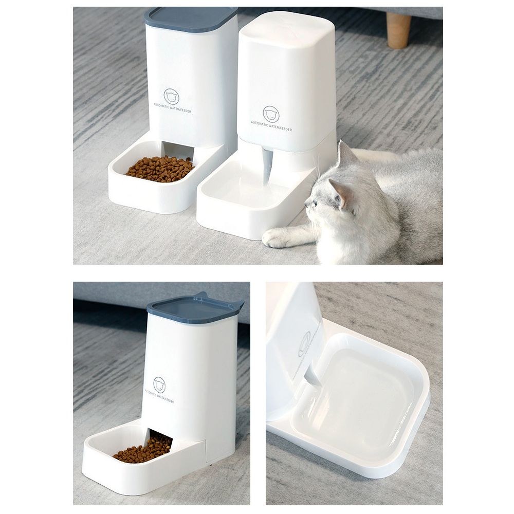 Pet Water Dispenser Food Feeder Self-Dispensing Gravity