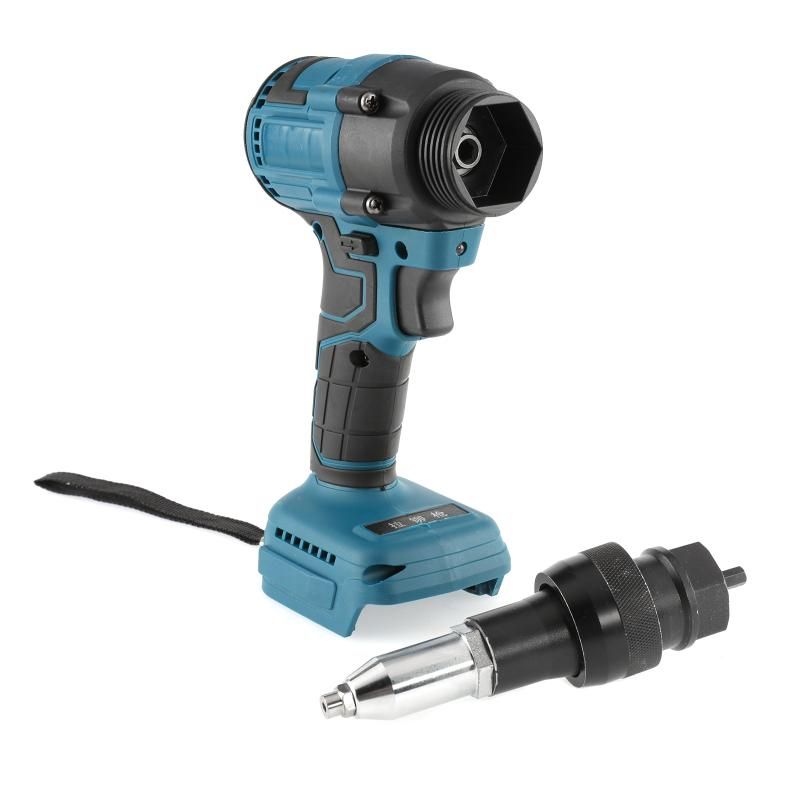 Cordless Electric Riveter Gun Brushless Power Tools Screwdriver 2.4-4.8mm With LED Light For Makita 18V Battery (Not Included)