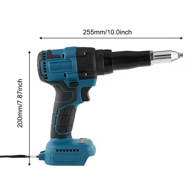 Cordless Electric Riveter Gun Brushless Power Tools Screwdriver 2.4-4.8mm With LED Light For Makita 18V Battery (Not Included)